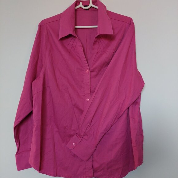 Hagger Women's Button Up Pink Shirts, Size 1X - Picture 1 of 8